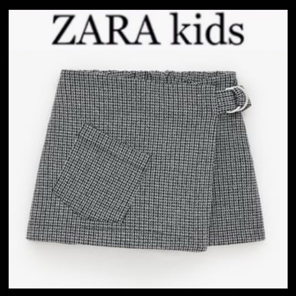 NWOT Zara Girl’s Houndstooth Skort
